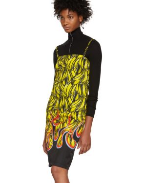 photo Multicolor Banana Strappy Short Dress by Prada - Image 4