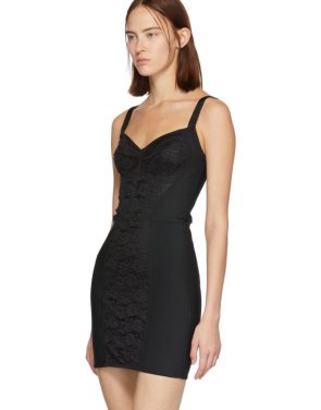 photo Black Lace Bustier Dress by Dolce and Gabbana - Image 4