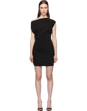 photo Black Ruched Sleeveless Dress by Versace - Image 1