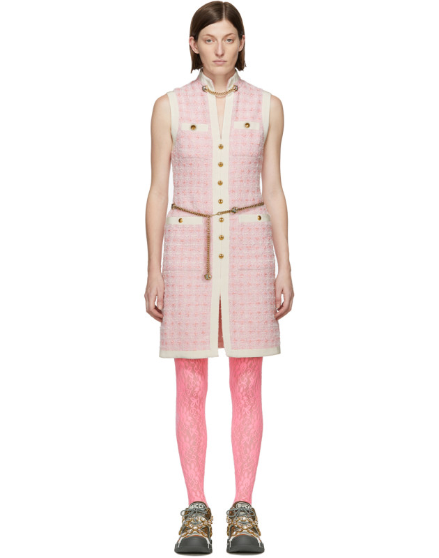 photo Pink Tweed Dress by Gucci - Image 1