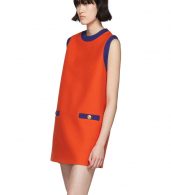 photo Red and Blue Bicolor Mini Dress by Gucci - Image 4