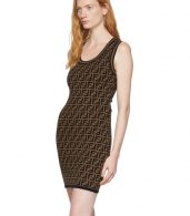 photo Black and Brown Knit Forever Dress by Fendi - Image 4