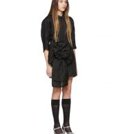 photo Black Pointy Collar Dress by Miu Miu - Image 2