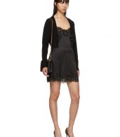 photo Black Silk Short Dress by Dolce and Gabbana - Image 5