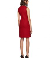 photo Red Short Crepe Dress by Dolce and Gabbana - Image 3