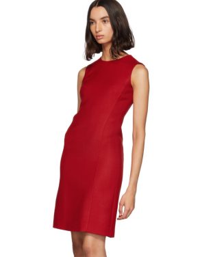 photo Red Short Crepe Dress by Dolce and Gabbana - Image 4