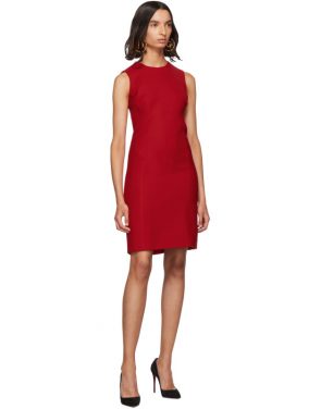 photo Red Short Crepe Dress by Dolce and Gabbana - Image 5