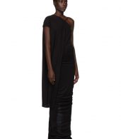 photo Black Single-Shoulder Gown by Rick Owens Lilies - Image 2