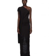 photo Black Single-Shoulder Gown by Rick Owens Lilies - Image 1