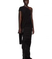 photo Black Single-Shoulder Gown by Rick Owens Lilies - Image 5