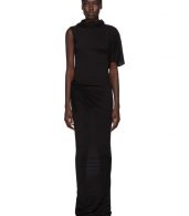 photo Black Turtleneck Gown Dress by Rick Owens Lilies - Image 1