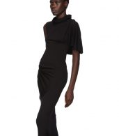 photo Black Turtleneck Gown Dress by Rick Owens Lilies - Image 4