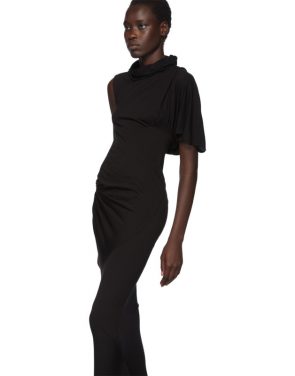 photo Black Turtleneck Gown Dress by Rick Owens Lilies - Image 4