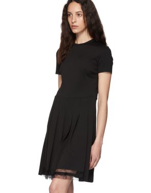 photo Black Pleated Dress by RED Valentino - Image 4