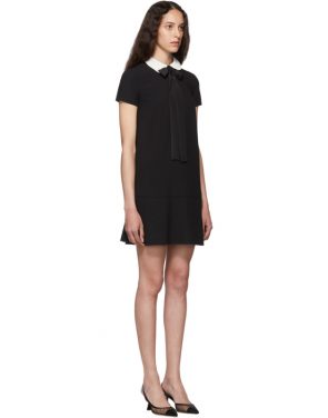 photo Black Satin Bow Dress by RED Valentino - Image 2