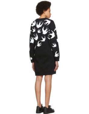photo Black Swallow Signature Sweatshirt Dress by McQ Alexander McQueen - Image 3