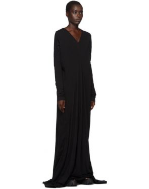 photo Black Long Sleeve Gown by Rick Owens Drkshdw - Image 2