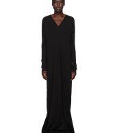 photo Black Long Sleeve Gown by Rick Owens Drkshdw - Image 1