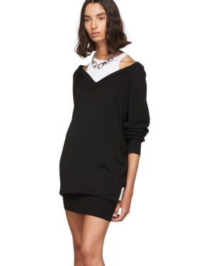 photo Black and White Bi-Layer Sweater Dress by alexanderwang.t - Image 4