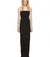 photo Black Bustier Gown Dress by Rick Owens - Image 1