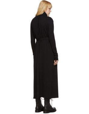 photo Black Bathrobe Dress by Rick Owens - Image 3