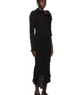 photo Black Lame Jersey Ruched Dress by Comme des Garcons - Image 2