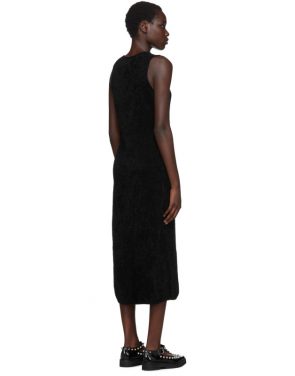 photo Black Chenille Jersey Dress by Comme des Garcons - Image 3