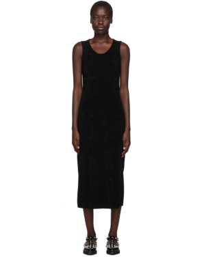 photo Black Chenille Jersey Dress by Comme des Garcons - Image 1