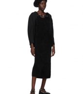 photo Black Chenille Jersey Dress by Comme des Garcons - Image 5