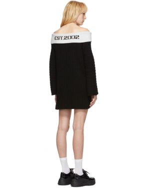 photo Black Off-The-Shoulder Dress by Opening Ceremony - Image 3