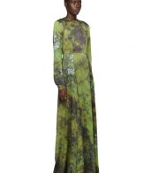 photo Green SOTO Silk Long Prairie Dress by S.R. STUDIO. LA. CA. - Image 2