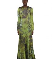 photo Green SOTO Silk Long Prairie Dress by S.R. STUDIO. LA. CA. - Image 1