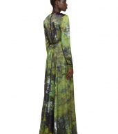photo Green SOTO Silk Long Prairie Dress by S.R. STUDIO. LA. CA. - Image 3