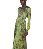 photo Green SOTO Silk Long Prairie Dress by S.R. STUDIO. LA. CA. - Image 4