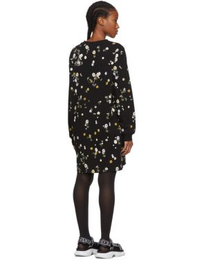 photo Black Floral T-Shirt Dress by Givenchy - Image 3
