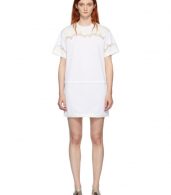 photo White Lace Insert T-Shirt Dress by 3.1 Phillip Lim - Image 1