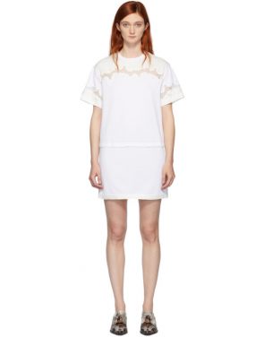 photo White Lace Insert T-Shirt Dress by 3.1 Phillip Lim - Image 1
