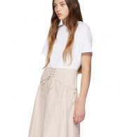 photo White and Beige T-Shirt Corset Dress by 3.1 Phillip Lim - Image 4