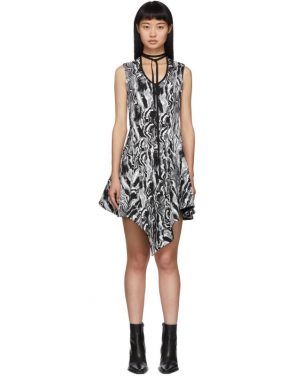 photo Black and White Tapestry A-Line Dress by Mugler - Image 1