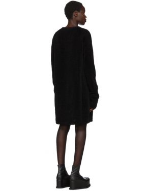 photo Black Moleskin Jersey Dress by Comme des Garcons Homme Plus - Image 3