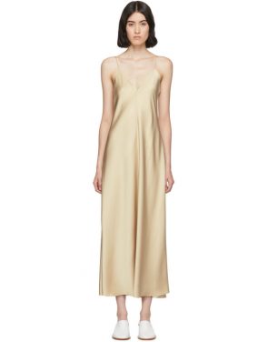 photo Tan Silk Guinevere Dress by The Row - Image 1