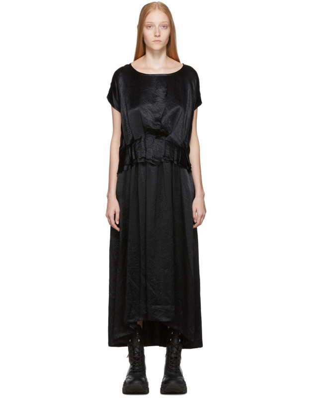 photo Black Tiriel Dress by Ann Demeulemeester - Image 1