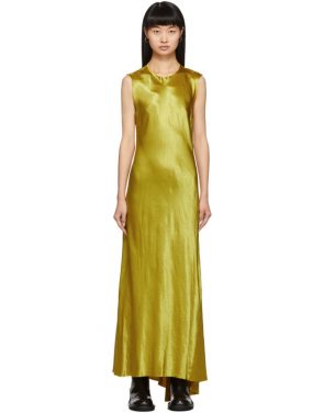 photo Yellow Keyhole Dress by Ann Demeulemeester - Image 1
