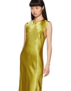 photo Yellow Keyhole Dress by Ann Demeulemeester - Image 4