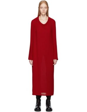 photo Red Pallas Dress by Ann Demeulemeester - Image 1