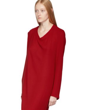 photo Red Pallas Dress by Ann Demeulemeester - Image 4