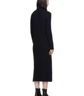 photo Navy Wool Side Button Turtleneck Dress by Marni - Image 3