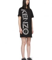 photo Black Logo T-Shirt Dress by Kenzo - Image 2