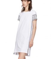 photo White Short Logo Sport T-Shirt Dress by Kenzo - Image 4