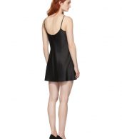 photo Black Silk Short Slip Dress by La Perla - Image 3